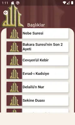 Büyük Cevşen ve Türkçe Meali android App screenshot 6